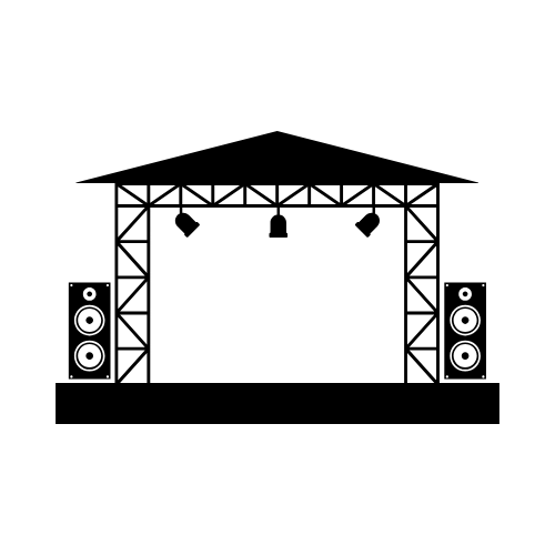 festival stage icon
